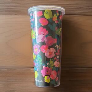 Vera Bradley Tall Cold Cup BPA Free Double Walled Large 26oz Without Straw